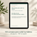 100 consejos para cuidar tus hábitos — 28 páginas PDF