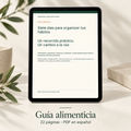 Guía alimenticia — 22 páginas PDF en español
